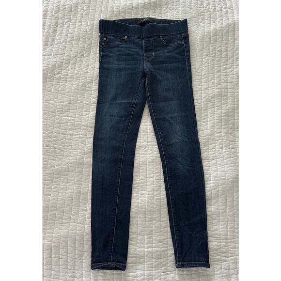 Liverpool Jeans Womens 4/27 Denim Legging Mid Rise Stretch Pull On Dark Wash - Picture 3 of 15